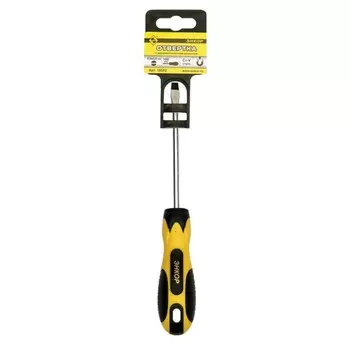 Отвертка шлицевая ЭНКОР 19502, двухкомпонентная рукоятка, SL5 х 100 мм