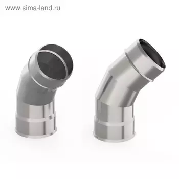 Отвод для дымохода «УМК», 135°, d=100 мм, нержавеющая сталь 0.5 мм