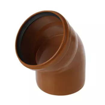 Отвод канализационный FLEXTRON, наружный, d=160, 45°