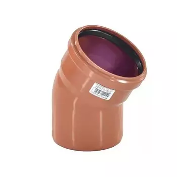 Отвод канализационный Ostendorf KGB, наружный, d=110 мм, 30°, 220210