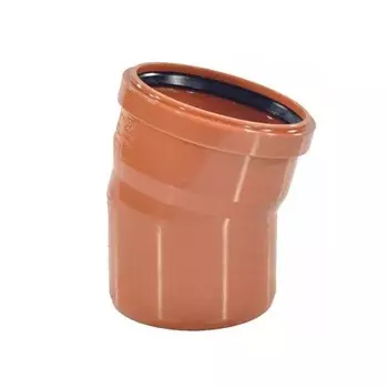 Отвод канализационный Ostendorf KGB, наружный, d=110х15°, 220200