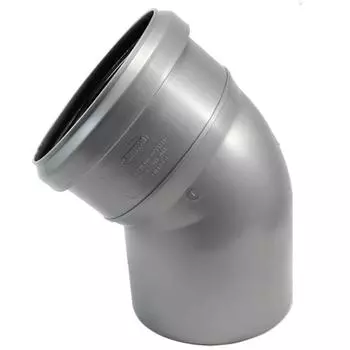 Отвод канализационный Sinikon 504053.R, d=110 мм, 45°