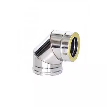 Отвод термо 87°, нержавеющая сталь AISI 430/AISI 430, толщина 0.8 мм, d=200 260 мм