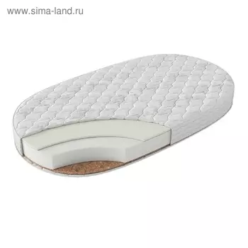 Овальный матрас «Барон классик», размер 75 х 125 см, высота 10 см