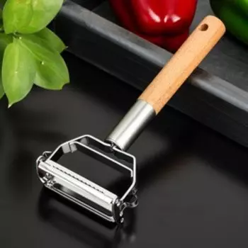 Овощечистка горизонтальная Доляна «Валдай», нержавеющая сталь, цвет хромированный