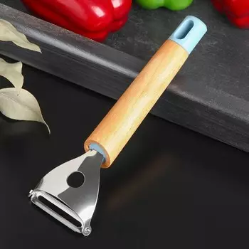 Овощечистка горизонтальная Magistro Heaven wood, 18 см, цвет хромированный