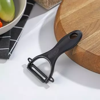 Овощечистка керамическая Magistro Black, 13 см, цвет чёрный