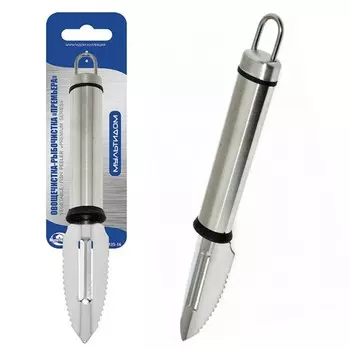 Овощечистка-рыбочистка Мультидом «Премьера», нержавеющая сталь, длина 20 см