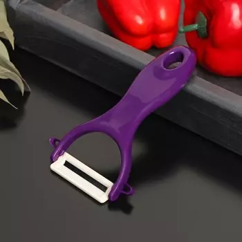 Овощечистка Samura, циркониевая керамика, цвет фиолетовый