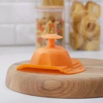 Овощедержатель компактный, пластиковый, цвет оранжевый