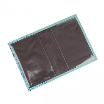 П410-72-110 Портмоне на магните Пр1052,бирюза кайман/бирюза флотер - 72-110