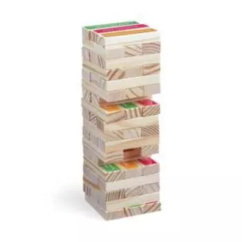 Дженга падающая башня «Джемба» с фантами, 54 бруска, 5+