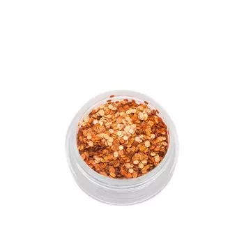 Пайетки для ногтей POLE «Кошачий глаз», №1 оранжевые