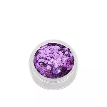 Пайетки для ногтей POLE «Кошачий глаз», №2 сиреневые