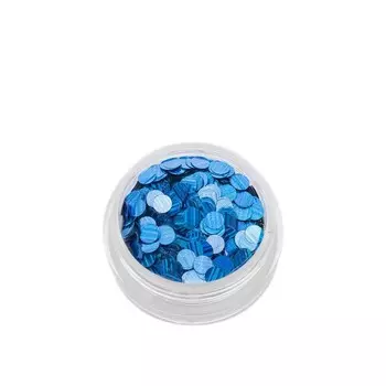 Пайетки для ногтей POLE «Кошачий глаз», №3 синие