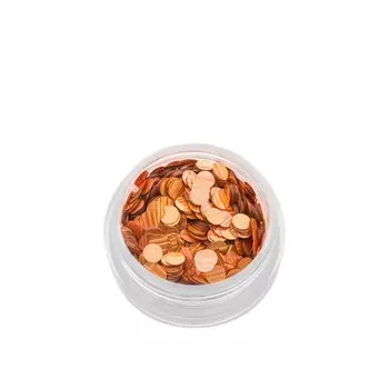 Пайетки для ногтей POLE «Кошачий глаз», №3 оранжевые