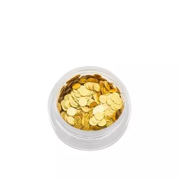 Пайетки для ногтей POLE «Кошачий глаз», №3 золото