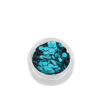 Пайетки для ногтей POLE «Кошачий глаз», №3 бирюзовые