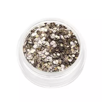 Пайетки для ногтей TNL «Дуэт», №09