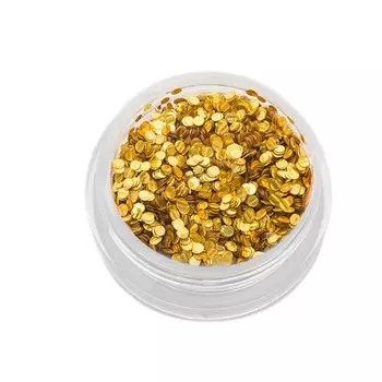 Пайетки для ногтей TNL «Кошачий глаз», №1, золото