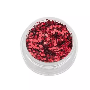 Пайетки для ногтей TNL «Кошачий глаз», №1, красные