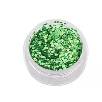Пайетки для ногтей TNL «Кошачий глаз», №1, зелёные