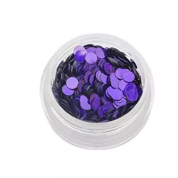 Пайетки для ногтей TNL «Кошачий глаз», №3, фиолетовые