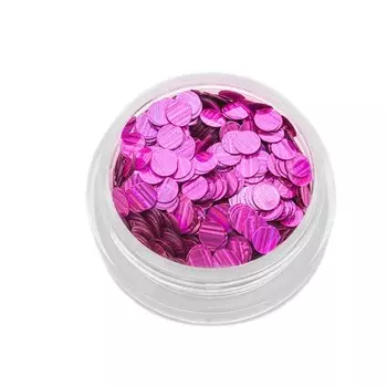 Пайетки для ногтей TNL «Кошачий глаз», №3, фуксия