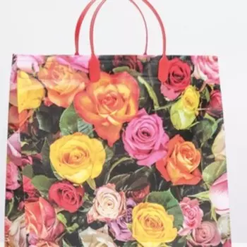 Пакет "Ассорти роз", мягкий пластик, 30 x 30 см, 100 мкм