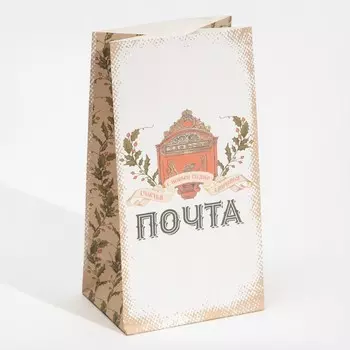 Пакет без ручек «Почта», 10 × 19.3 × 7 см