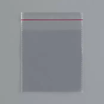 Пакет БОПП с клеевым клапаном 10 х 10/4 см, 25 мкм