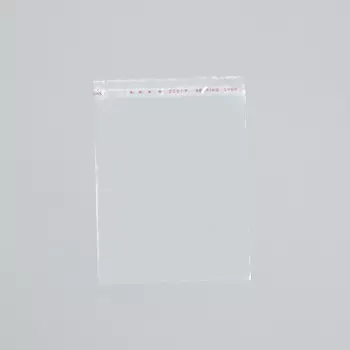 Пакет БОПП с клеевым клапаном, прозрачный для фасовки и упаковки, 1010/4 см, 25 мкм