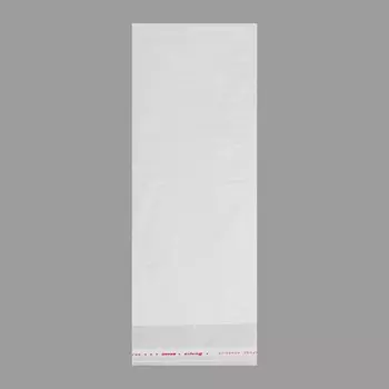 Пакет БОПП с клеевым клапаном 12 х 30/4.5 см, 30 мкм