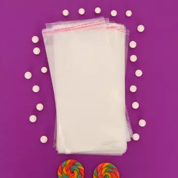 Пакет БОПП с клеевым клапаном 15 х 25 +4 см, 25 мкм