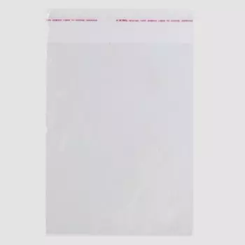 Пакет БОПП с клеевым клапаном 16 х 20/4 см, 25 мкм