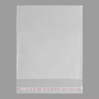 Пакет БОПП с клеевым клапаном 18 х 20/4 см, 25 мкм