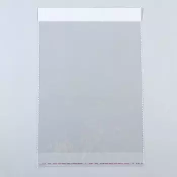 Пакет БОПП с клеевым клапаном, прозрачный для фасовки и упаковки, 3038/4 см, 30 мкм