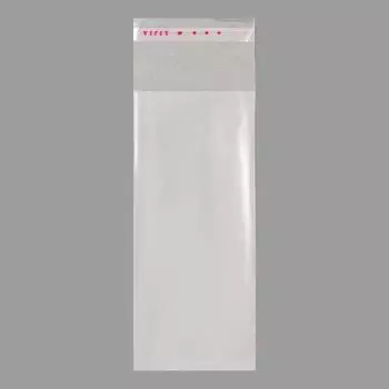 Пакет БОПП с клеевым клапаном, прозрачный для фасовки и упаковки, 614/4 см, 25 мкм