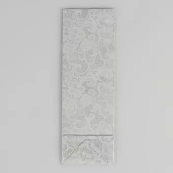 Пакет бумажный фасовочный "Белое кружево", матовый, 7 х 4 х 21 см