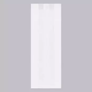 Пакет бумажный фасовочный, белый, V-образное дно, жиростойкая бумага 30 х 10 х 5 см