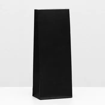 Пакет бумажный фасовочный, графитовый, 10 х 26 х 7 см