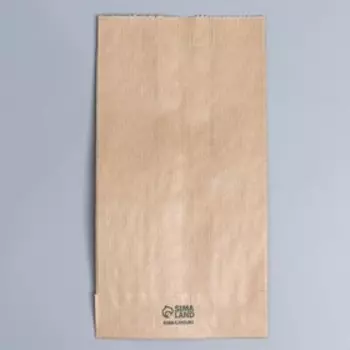 Пакет бумажный фасовочный, упаковка, крафт, V-образное дно «Хорошего дня!», 20 х 11 х 4 см