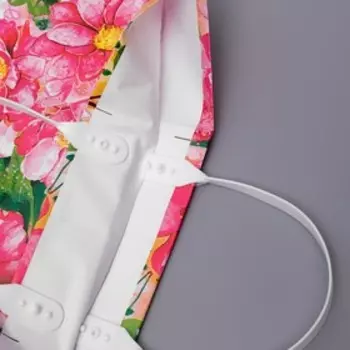 Пакет "Цветение", полиэтиленовый с пластиковой ручкой, 80 мкм 37 х 34 см