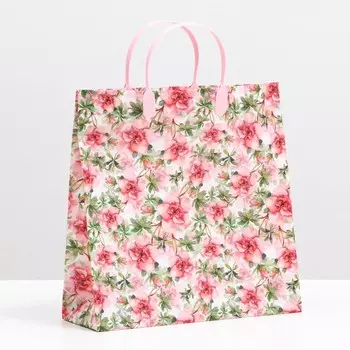 Пакет "Цветочные мотивы", мягкий пластик, 30 x 30 см, 100 мкм