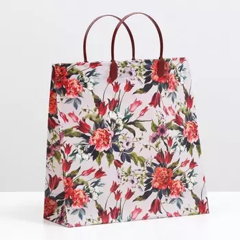 Пакет " Цветы", мягкий пластик, 30 x 30 см, 100 мкм