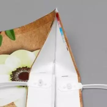 Пакет "Цветы на крафте", полиэтиленовый с пластиковой ручкой, 90 мкм , 38 х 44 см