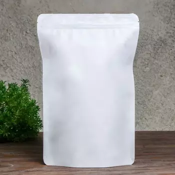 Пакет дой-пак, матовый, белый, 20305 см