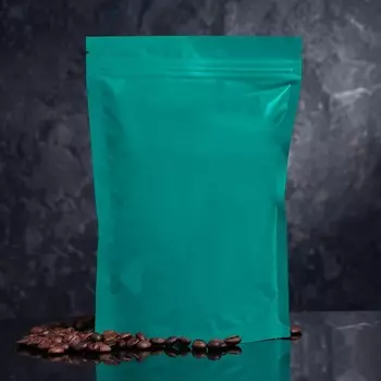 Пакет дой-пак, матовый,изумрудный , 14 х 20 х 4 см