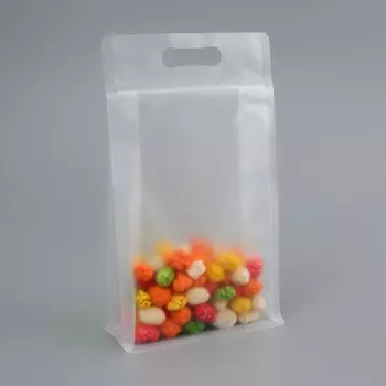 Пакет дой пак прозрачный с вырубной ручкой,14 х 24 см,100 мкм