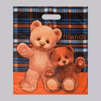 Пакет «Друзья», полиэтиленовый с вырубной ручкой, 45 мкм, 4047 см